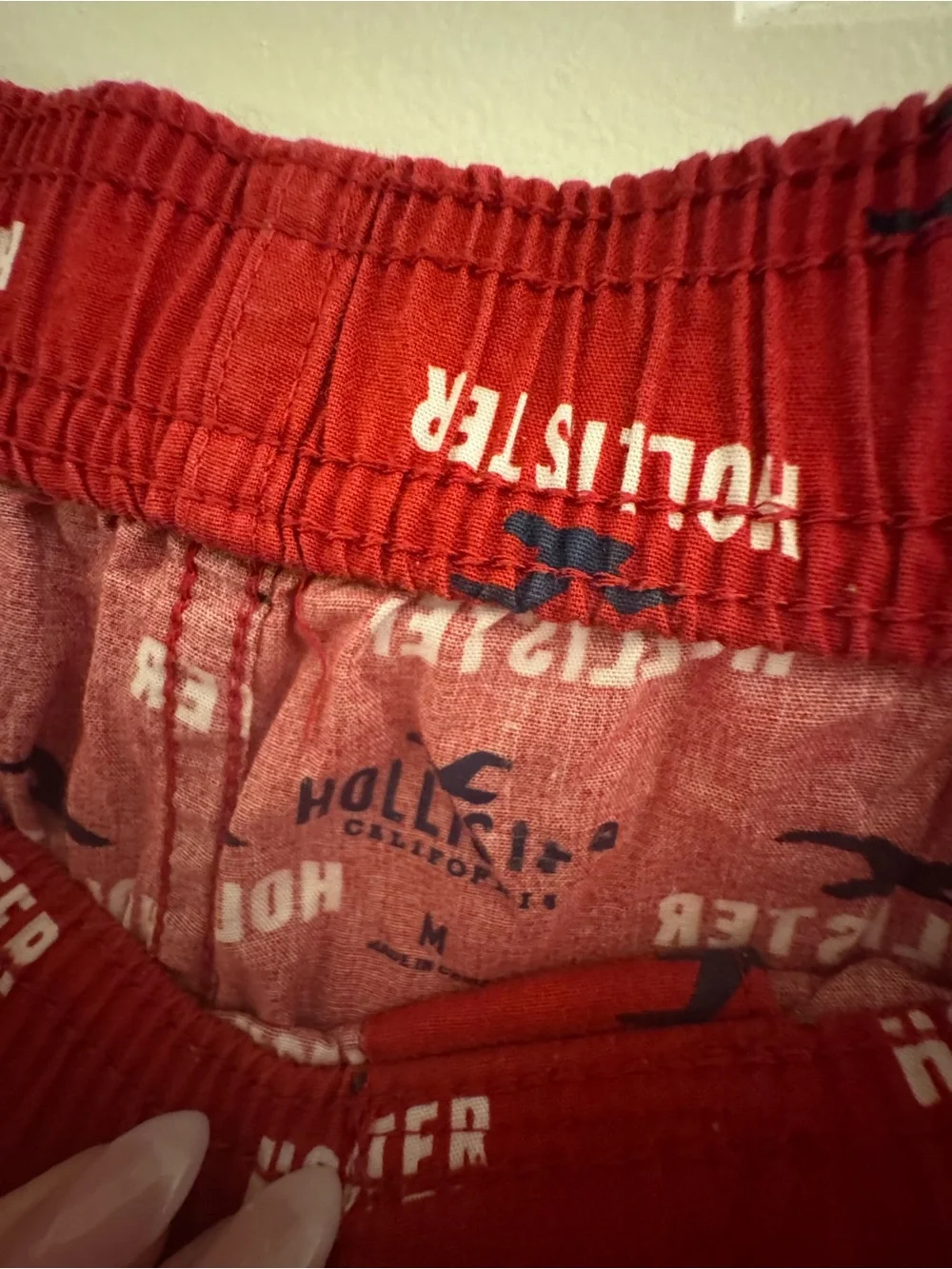 Hollister Red Logo-Print Men's Boxer Shorts